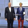 Michał Sawczyk i i organizatorzy konkursu Zloty Medal Chemii 2015